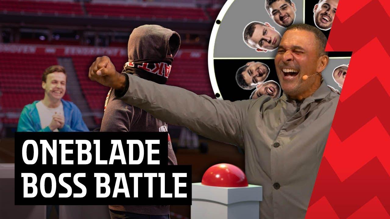 𝗢𝗡𝗘𝗕𝗟𝗔𝗗𝗘 𝗕𝗢𝗦𝗦 𝗕𝗔𝗧𝗧𝗟𝗘 met Ruud Gullit & Robbie 🎮⚽️